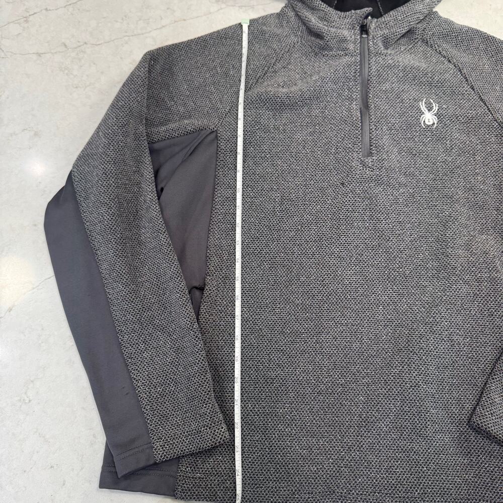 Spyder Boundless Quarter Zip Hoodie Men’s XL Grey Streetwear Cozy Gorpcore - Picture 5 of 16